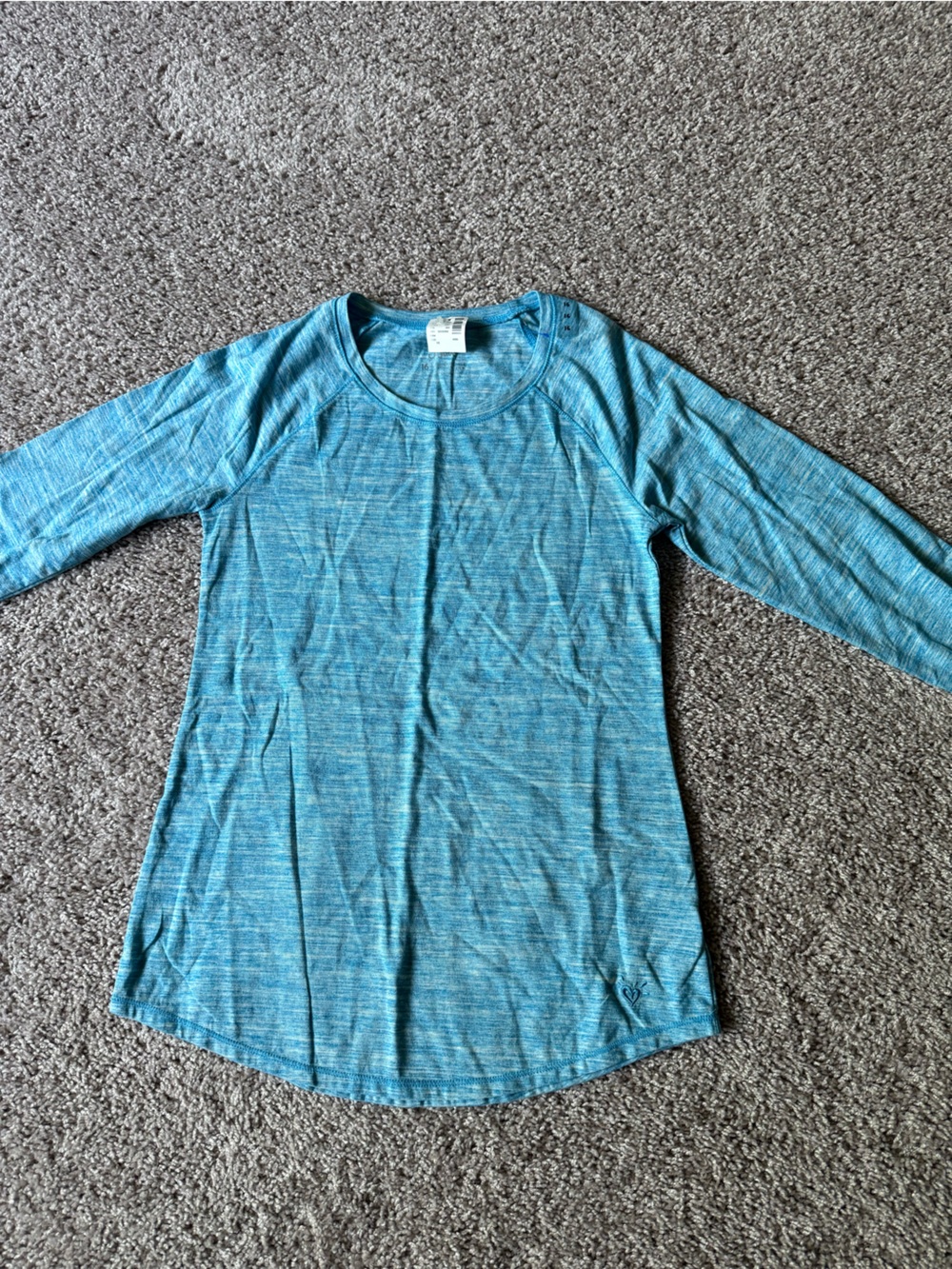 Justice Light Blue Girl’s Long Sleeve Shirt
